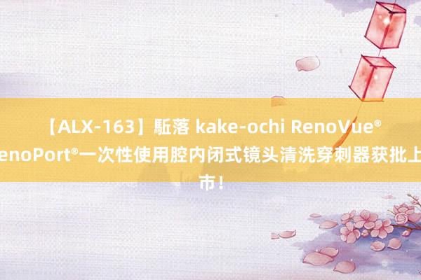 【ALX-163】駈落 kake-ochi RenoVue®/ RenoPort®一次性使用腔内闭式镜头清洗穿刺器获批上市！