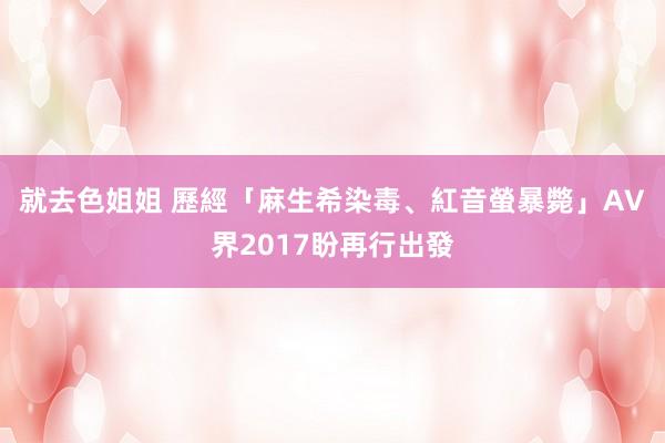 就去色姐姐 歷經「麻生希染毒、紅音螢暴斃」　AV界2017盼再行出發