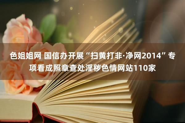 色姐姐网 国信办开展“扫黄打非·净网2014”专项看成照章查处淫秽色情网站110家