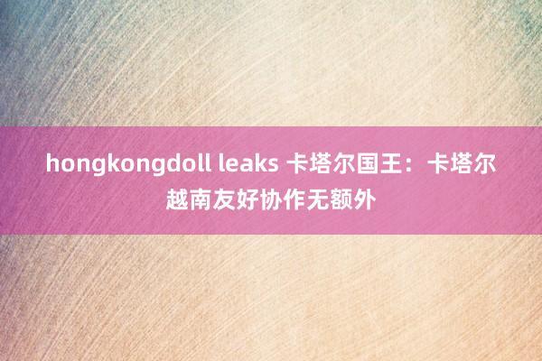 hongkongdoll leaks 卡塔尔国王：卡塔尔越南友好协作无额外